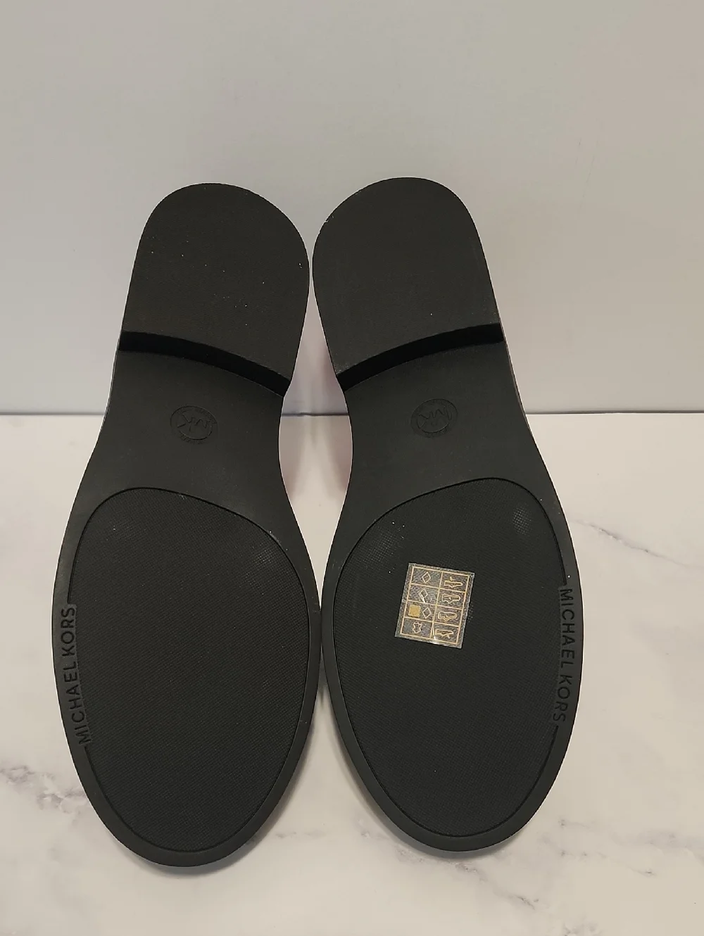 Michael Kors Eden Loafer Black Woven Leather Shoes